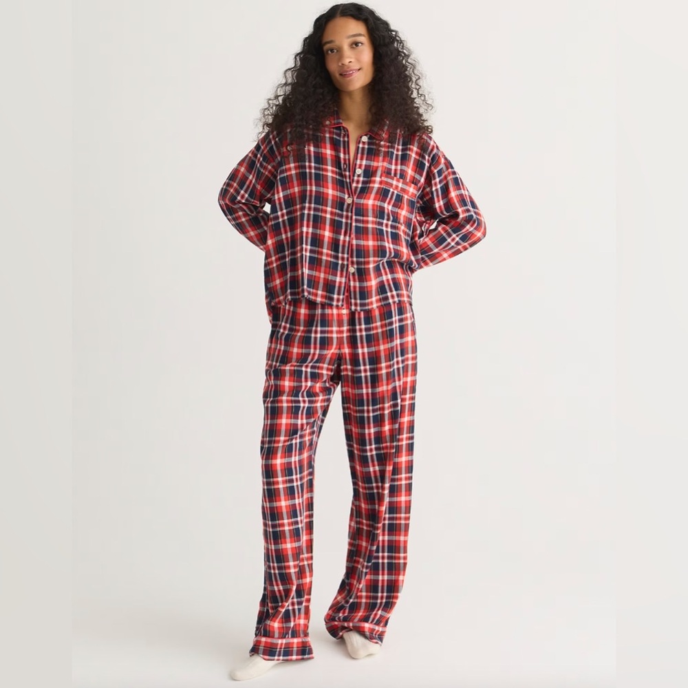 J.crew plaid pajama set